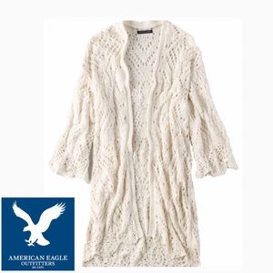 AMERICAN EAGLE Crochet Cardigan! Size S